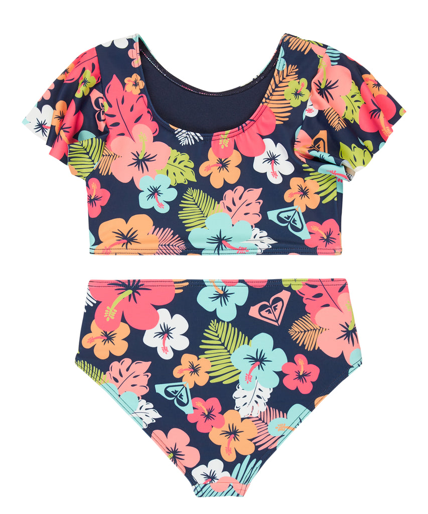 ROXY キッズ MORNING FLOWER CROP TOP SET ビキニ セット 水着 【2026