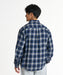 REEF メンズ OMBRE CHECK SHIRTS 長袖シャツ 【2026年秋冬モデル】 BLU / XL