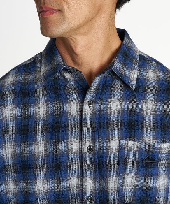 REEF メンズ OMBRE CHECK SHIRTS 長袖シャツ 【2026年秋冬モデル】 BLU / XL