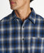 REEF メンズ OMBRE CHECK SHIRTS 長袖シャツ 【2026年秋冬モデル】 BLU / XL