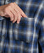 REEF メンズ OMBRE CHECK SHIRTS 長袖シャツ 【2026年秋冬モデル】 BLU / XL