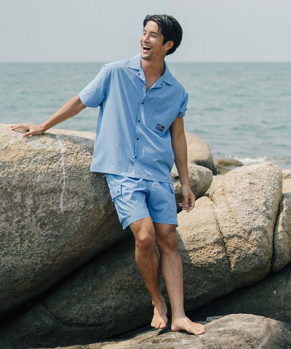 限定カラー‼️alo 青黒 ショートパンツ REEF メンズ 26 SM BAJA SHORTS ショートパンツ 【2026年夏モデル】