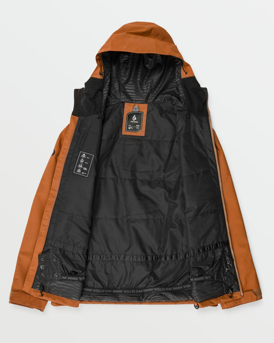 OUTLET】VOLCOM Mens 2836 Insulated Jacket - Caramel