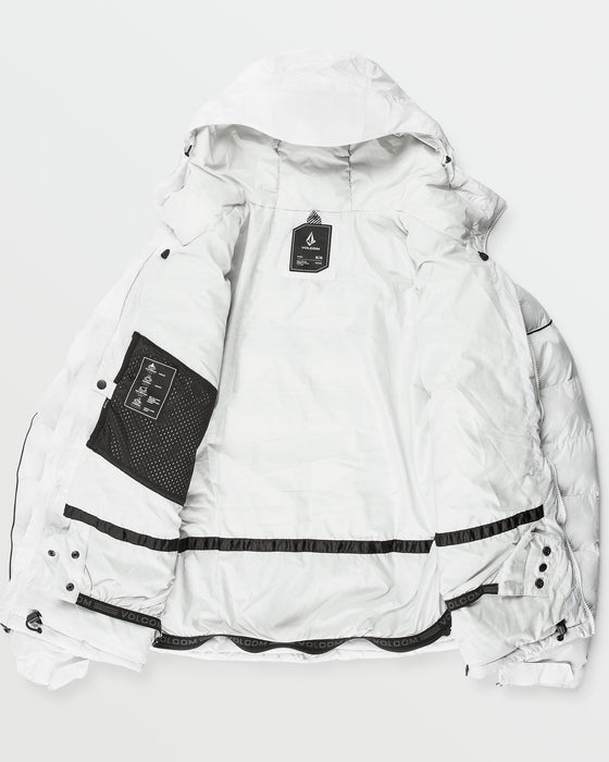 美品　VOLCOM ボルコム　アイコニックストーンジャケット　USA Lサイズ白 VOLCOM 22-23 スノーボード ウェア ボルコム メンズ ウエアー Mens