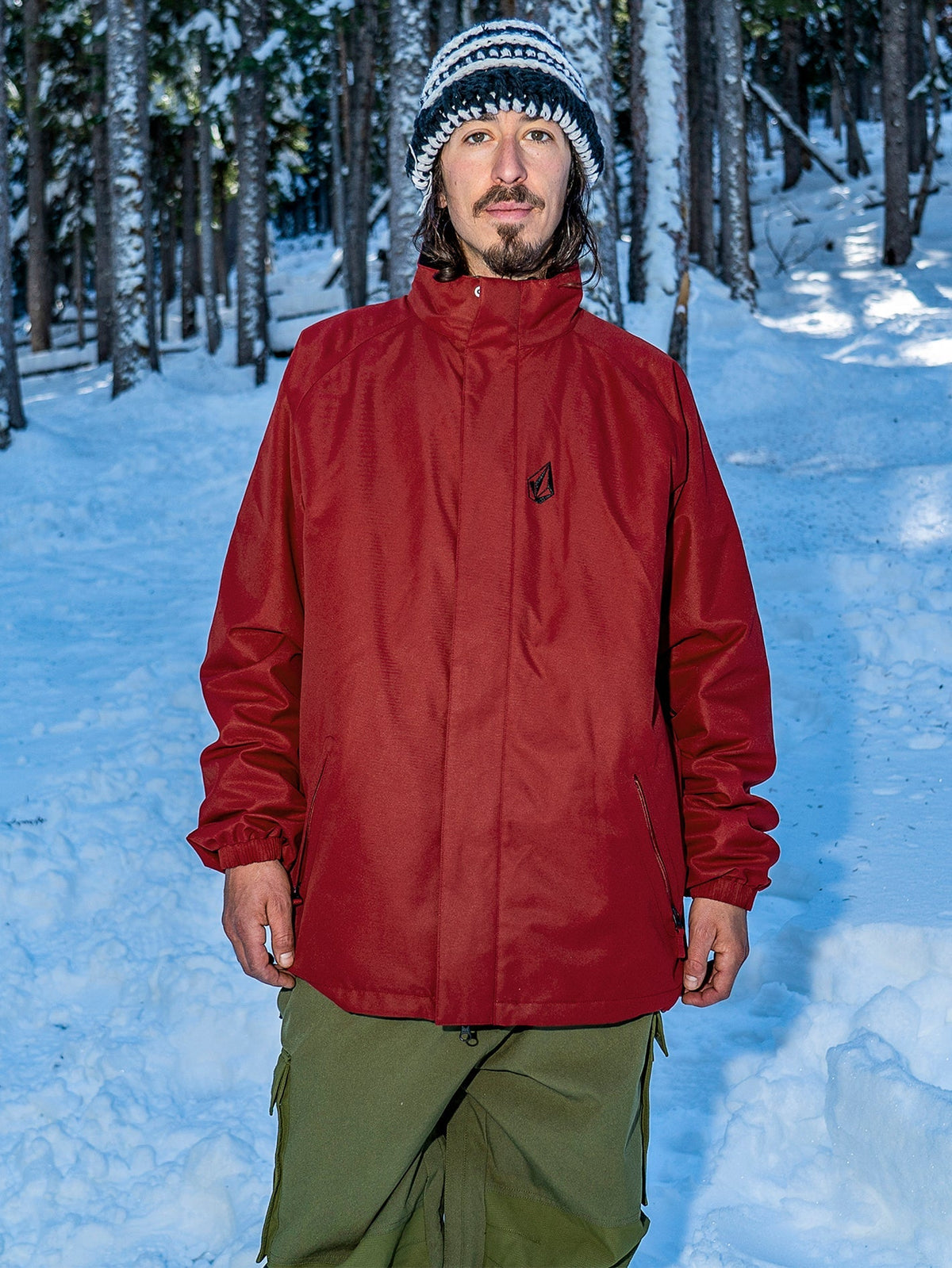 スノーボード VOLCOM Mens Ravraah Jacket - Maroon OUTLET】VOLCOM Mens Ravraah Jacket - Maroon