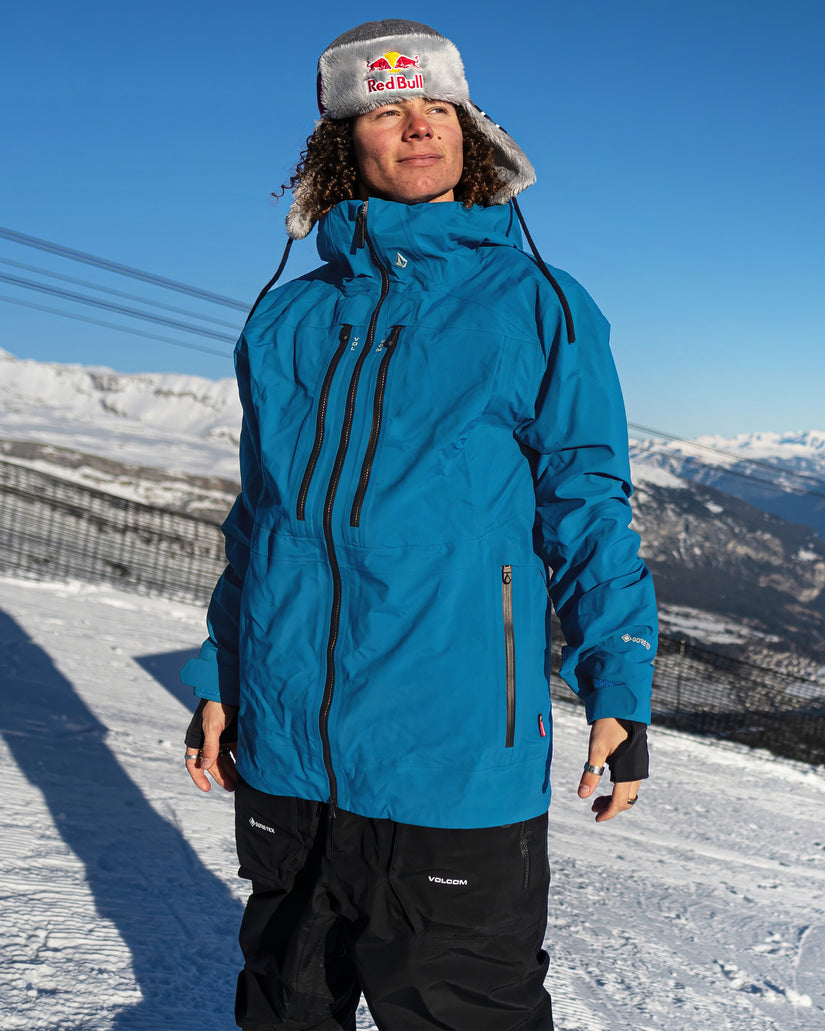 VOLCOM GORE-TEX フード付きジャケット 青 OUTLET】VOLCOM Mens Tds Infrared Gore-Tex Jacket - Electric Blue