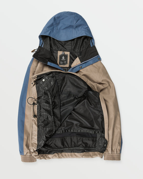 OUTLET】VOLCOM Mens Longo 20K Pullover - Chestnut Brown