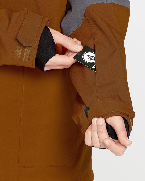 OUTLET】VOLCOM Mens Brighton Full Zip Jacket - Caramel