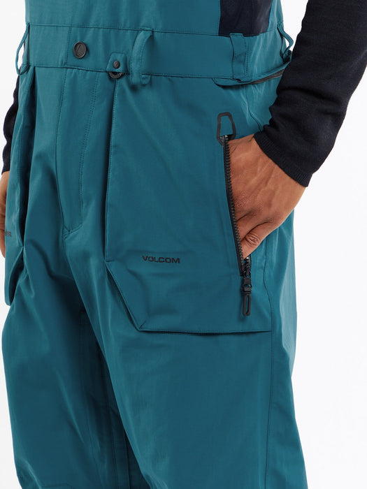 【OUTLET】VOLCOM Mens Rain Gore-Tex Bib Overalls - Black