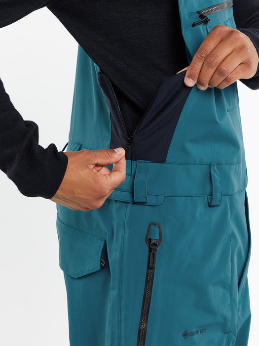 【OUTLET】VOLCOM Mens Rain Gore-Tex Bib Overalls - Black