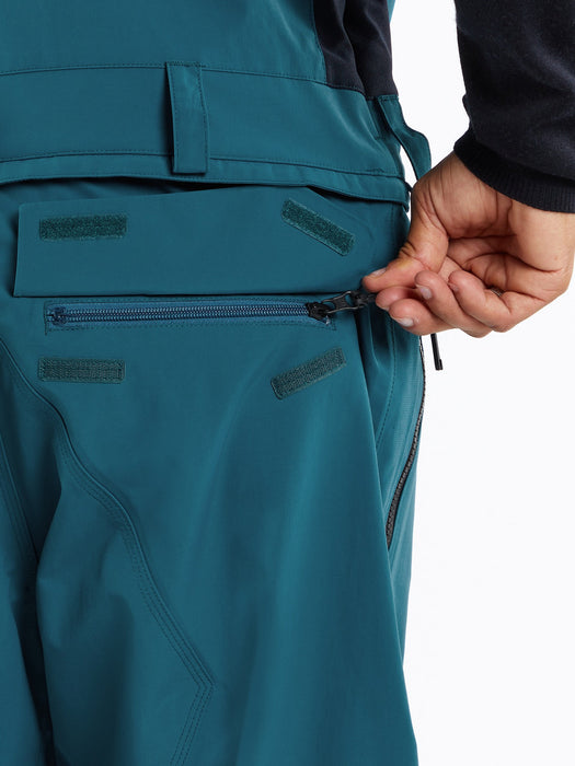 【OUTLET】VOLCOM Mens Rain Gore-Tex Bib Overalls - Black
