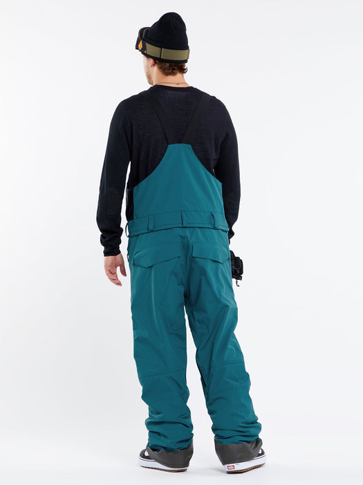 【OUTLET】VOLCOM Mens Rain Gore-Tex Bib Overalls - Black