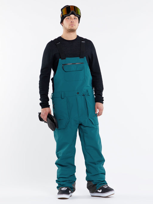 OUTLET】VOLCOM Mens Rain Gore-Tex Bib Overalls - Blue