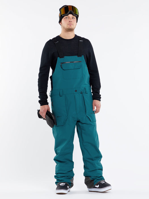 OUTLET FAMILY SALE】VOLCOM Mens Rain Gore-Tex Bib Overalls - Blue