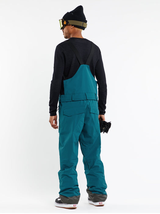 【OUTLET】VOLCOM Mens Rain Gore-Tex Bib Overalls - Black