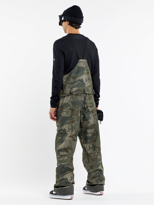 【OUTLET】VOLCOM Mens Rain Gore-Tex Bib Overalls - Black