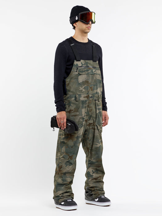 【OUTLET】VOLCOM Mens Rain Gore-Tex Bib Overalls - Black