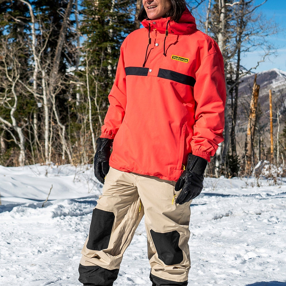 OUTLET】VOLCOM Mens Longo Gore-Tex Pants - Khakiest