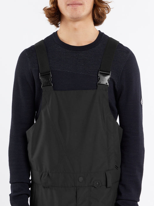 OUTLET】VOLCOM Mens V.Co Sparta Bib Overalls - Black