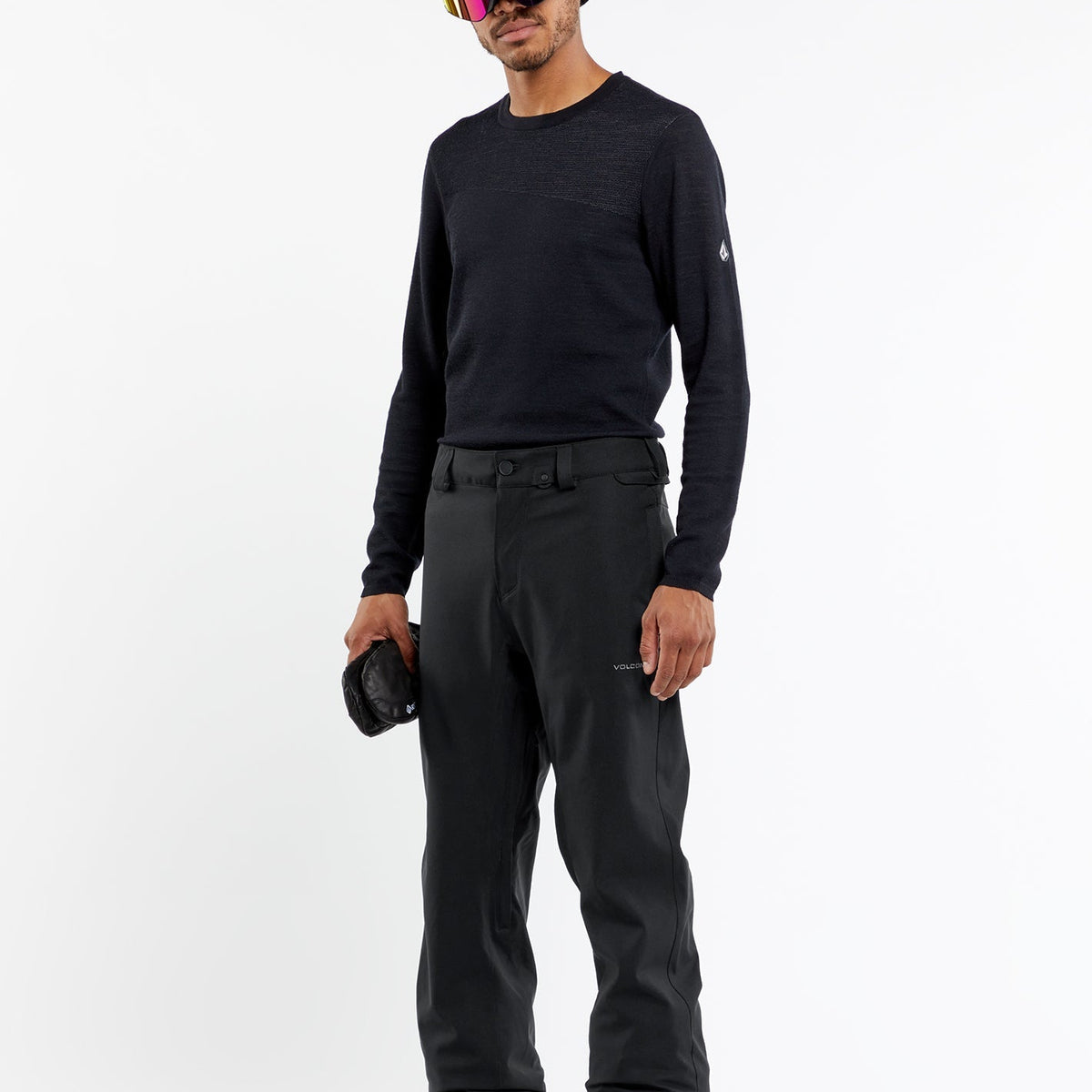 OUTLET】VOLCOM Mens Freakin Snow Chino Pants - Black