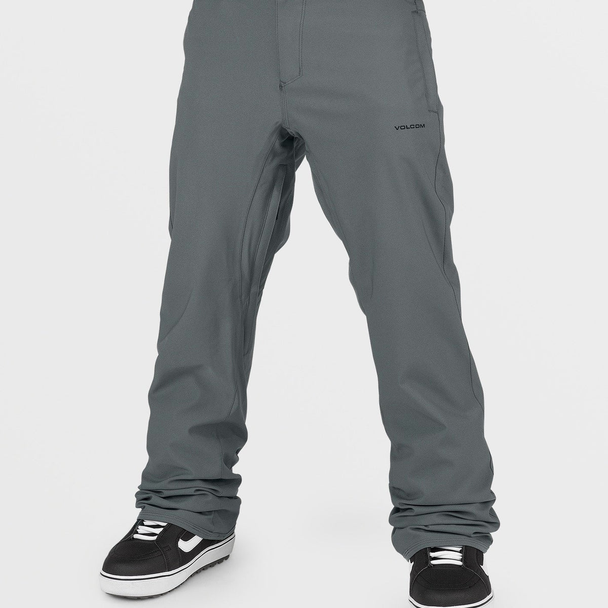 OUTLET】VOLCOM Mens Freakin Snow Chino Pants - Dark Grey
