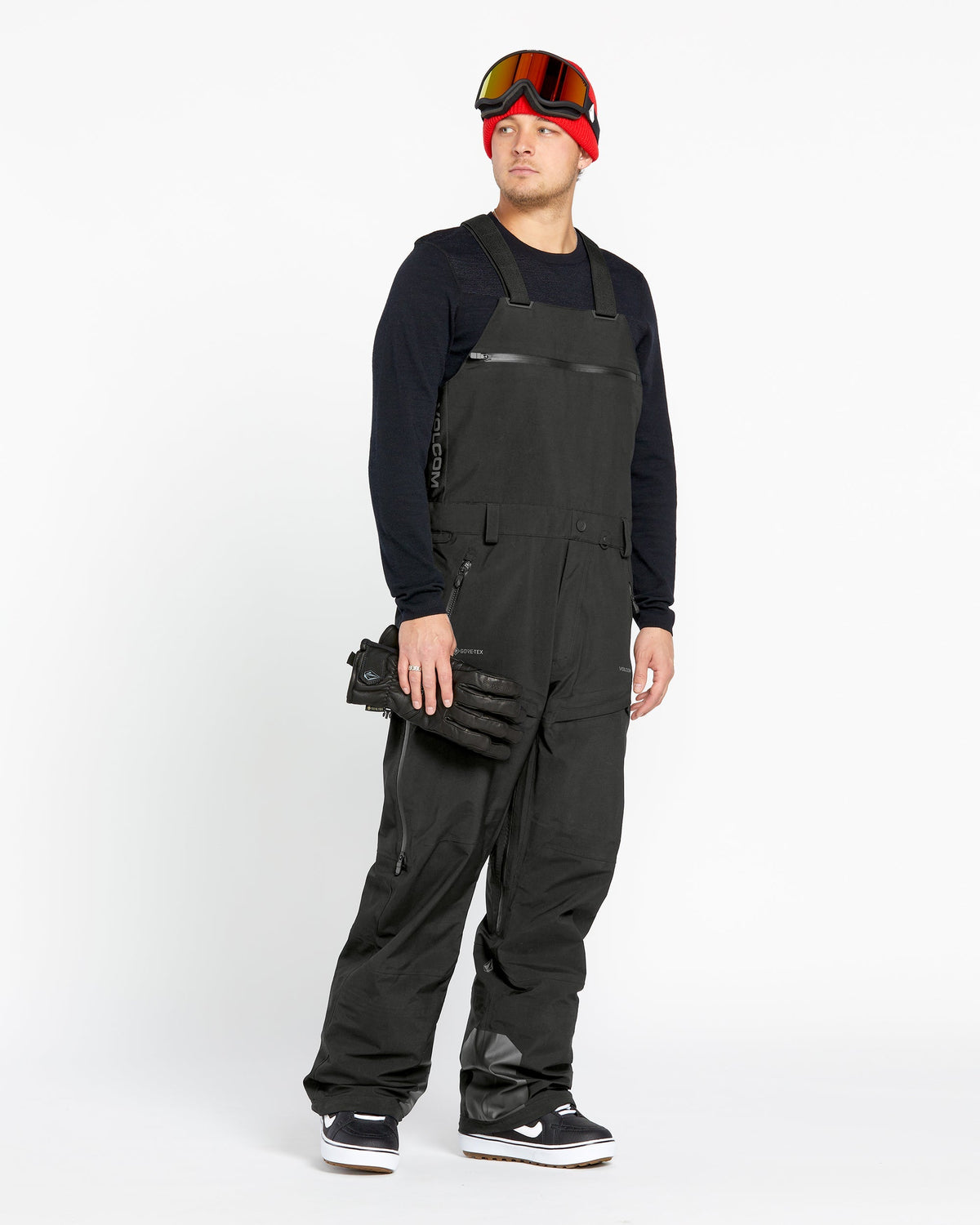 OUTLET FAMILY SALE】VOLCOM Mens 3L Gore-Tex Bib Overhauler - Black