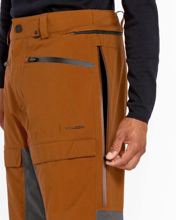 VOLCOM Mens Rnge Stretch Gore-Tex Pants - Caramel