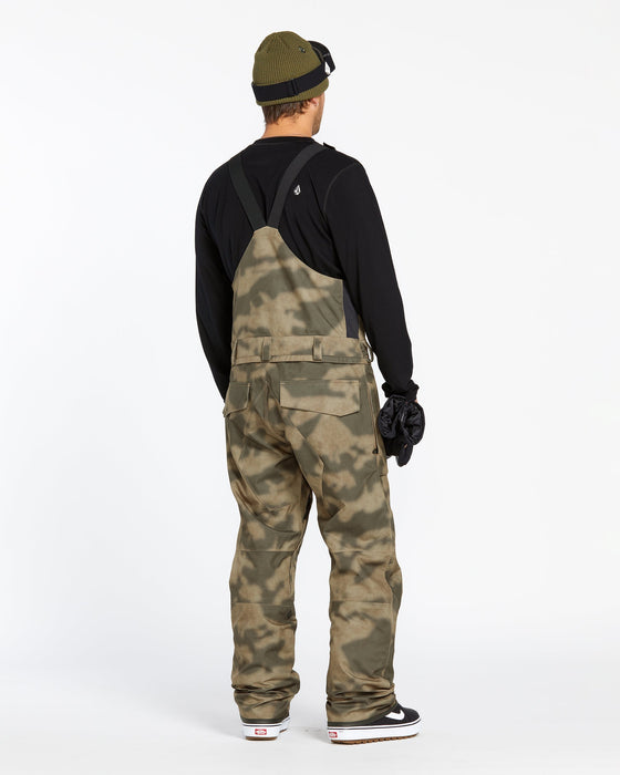 OUTLET】VOLCOM Mens Roan Bib Overalls - Camouflage