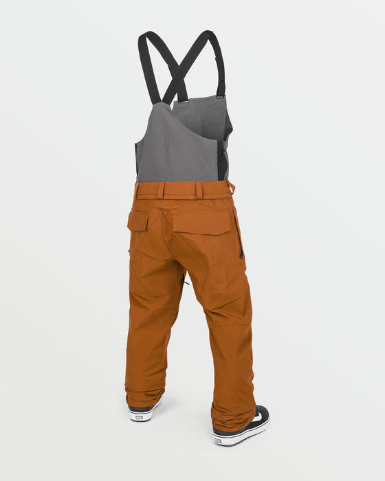 【OUTLET】VOLCOM Mens Roan Bib Overalls - Caramel