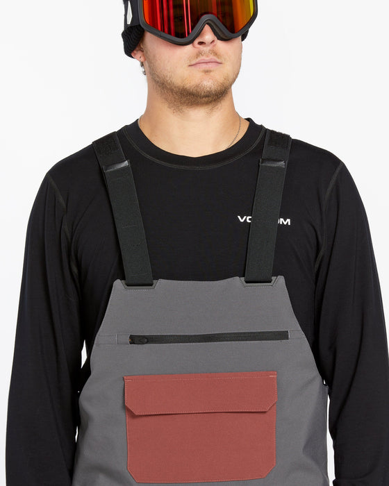 OUTLET FAMILY SALE】VOLCOM Mens Roan Bib Overalls - Caramel