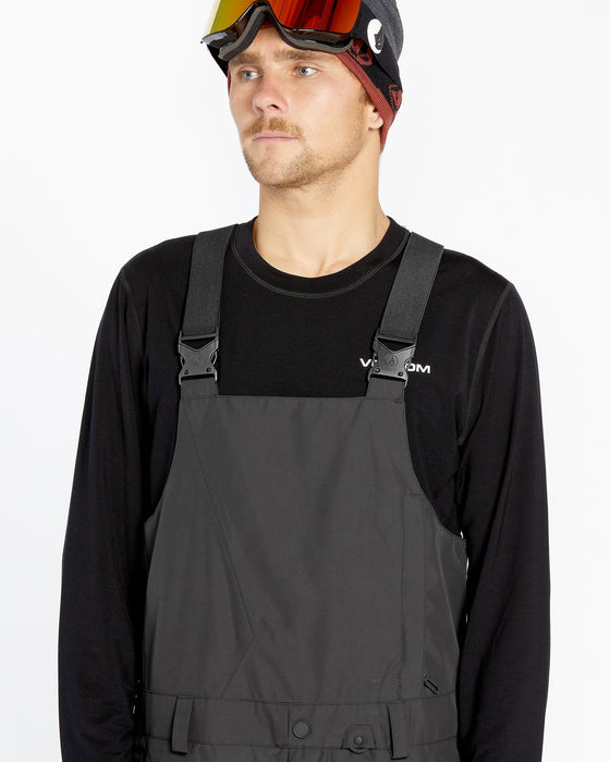 【OUTLET】VOLCOM Mens V.Co Sparta Bib Overalls - Black