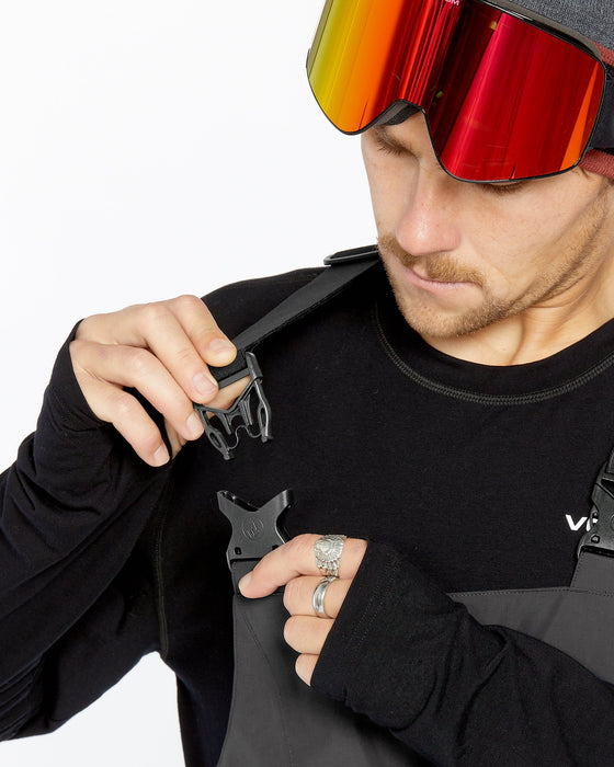 【OUTLET】VOLCOM Mens V.Co Sparta Bib Overalls - Black