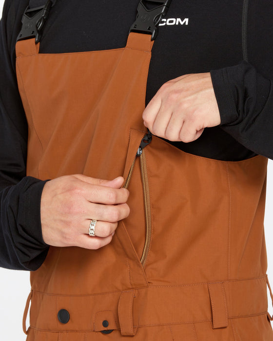 【OUTLET】VOLCOM Mens V.Co Sparta Bib Overalls - Caramel