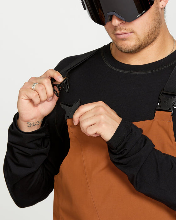 【OUTLET】VOLCOM Mens V.Co Sparta Bib Overalls - Caramel