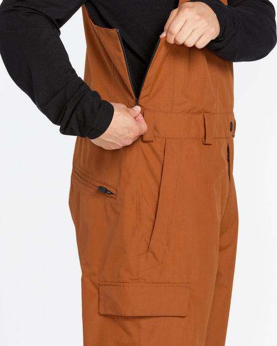 【OUTLET】VOLCOM Mens V.Co Sparta Bib Overalls - Caramel