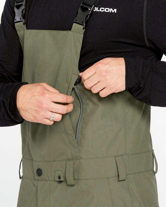 OUTLET】VOLCOM Mens V.Co Sparta Bib Overalls - Ivy