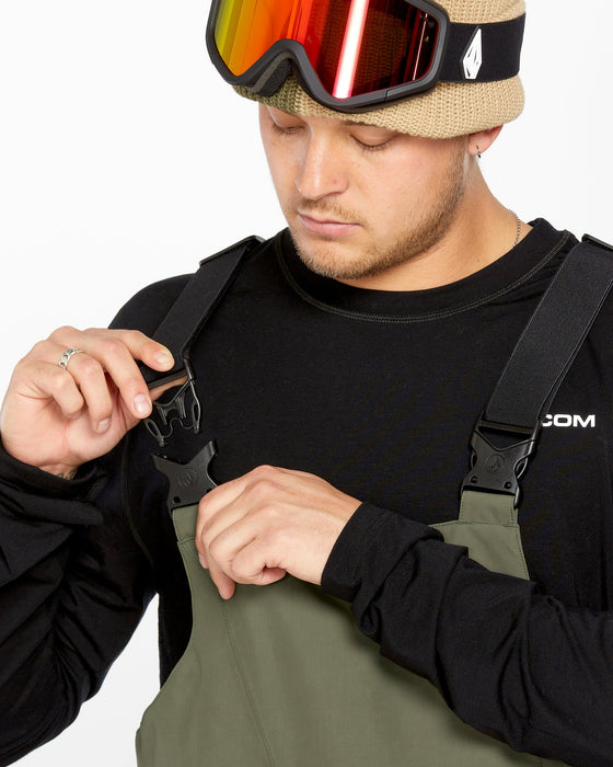 【OUTLET】VOLCOM Mens V.Co Sparta Bib Overalls - Black