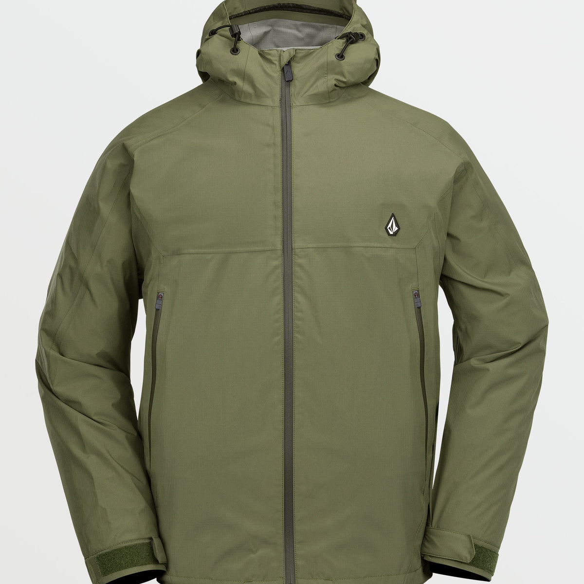 OUTLET】VOLCOM Mens Side Hit Shell Jacket - Ivy