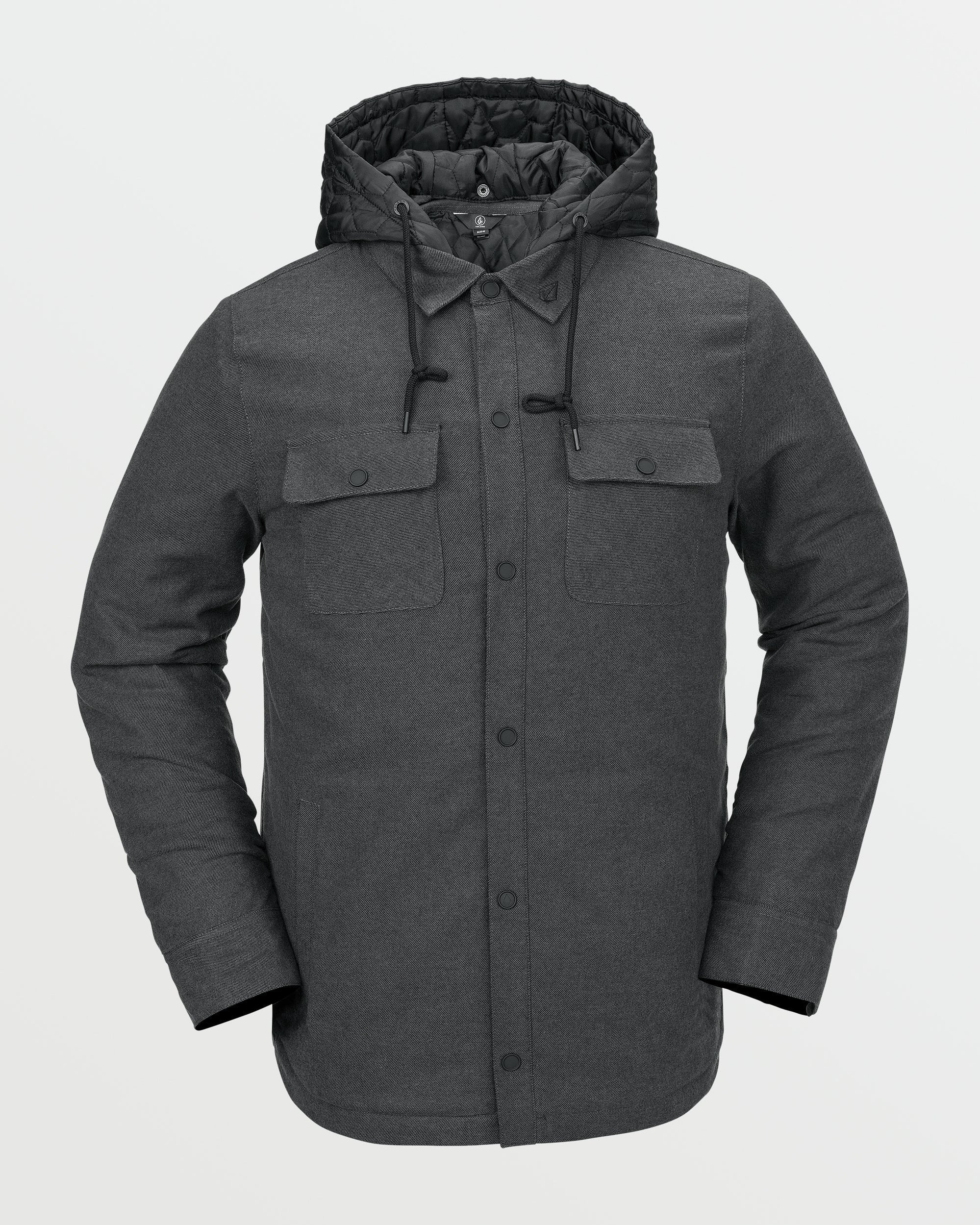 【OUTLET】VOLCOM Mens Insulated Riding Flannel - Heather Black