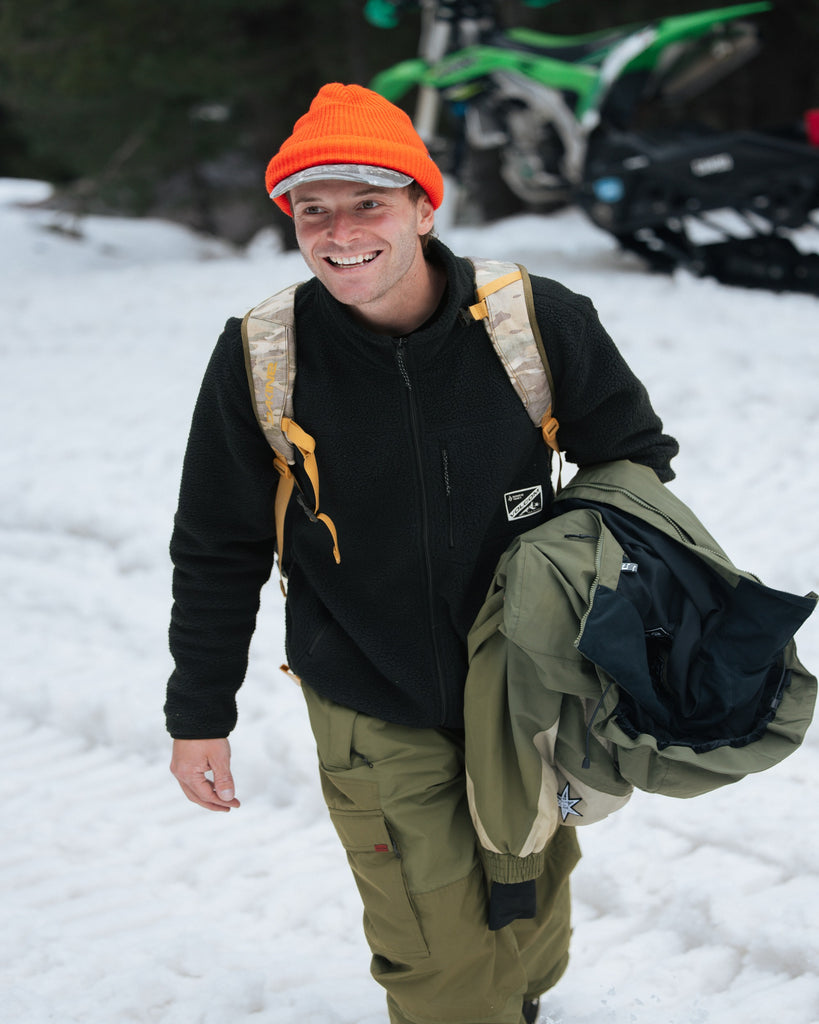 VOLCOM メンズ NELSON SHERPA FULL ZIP ジップアップフリースジャケット