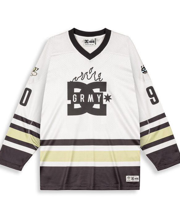 【OUTLET】【オンラインストア限定】DC Shoes  THE SWARM DC SHOES X GRIMEY HKY JERSEY プルオーバー メンズ