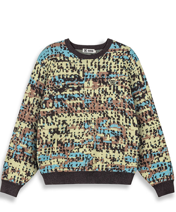 【OUTLET】DC Shoes 【オンラインストア限定】 THE SWARM DC SHOES X GRIMEY KNIT SWEATER プルオーバー メンズ