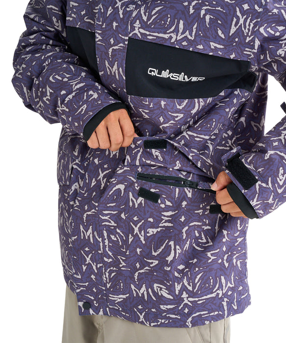 QUIKSILVER メンズ MISSION PRINTED BLOCK JK スノージャケット 撥水