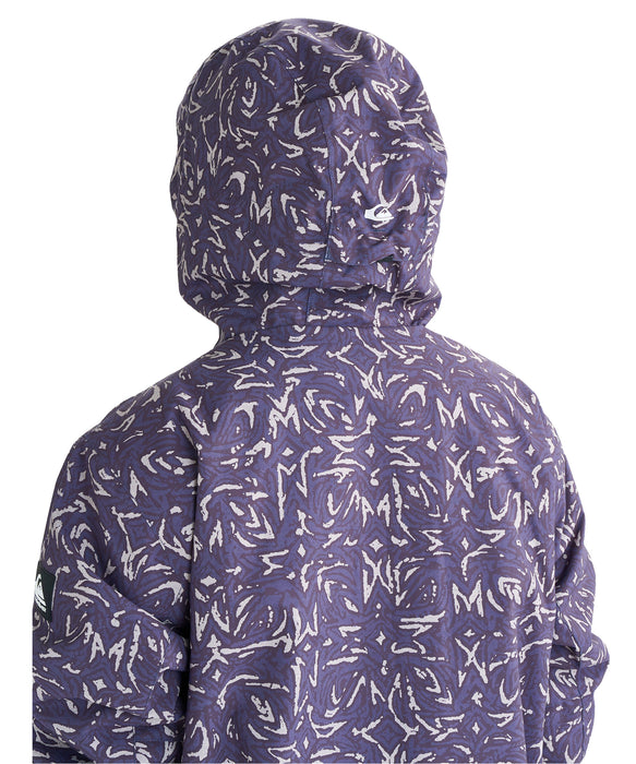 OUTLET】QUIKSILVER メンズ MISSION PRINTED BLOCK JK スノー