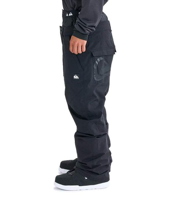 OUTLET】QUIKSILVER メンズ ESTATE GAITER PT スノーパンツ 撥水・防水