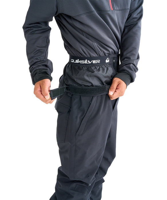 OUTLET】QUIKSILVER メンズ ESTATE GAITER PT スノーパンツ 撥水・防水