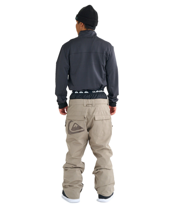 QUIKSILVER メンズ ESTATE GAITER PT スノーパンツ <SURF THE MOUNTAIN>【25-26SNOWモデル】 TZC0 / L