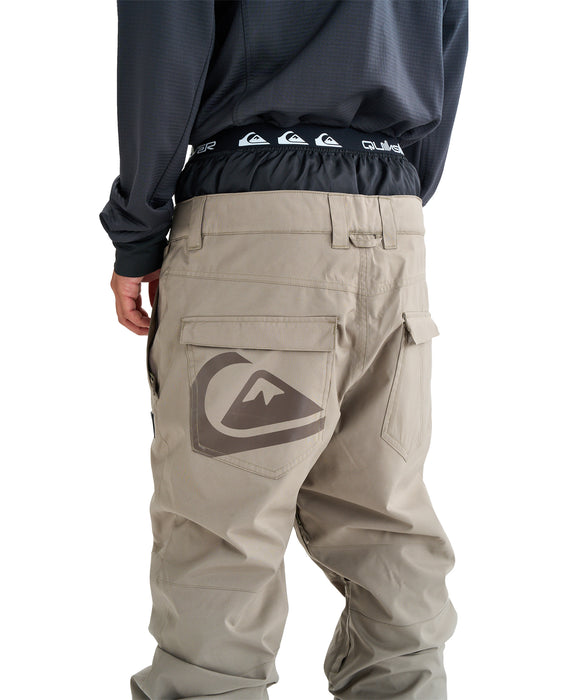 QUIKSILVER メンズ ESTATE GAITER PT スノーパンツ <SURF THE MOUNTAIN>【25-26SNOWモデル】 TZC0 / L
