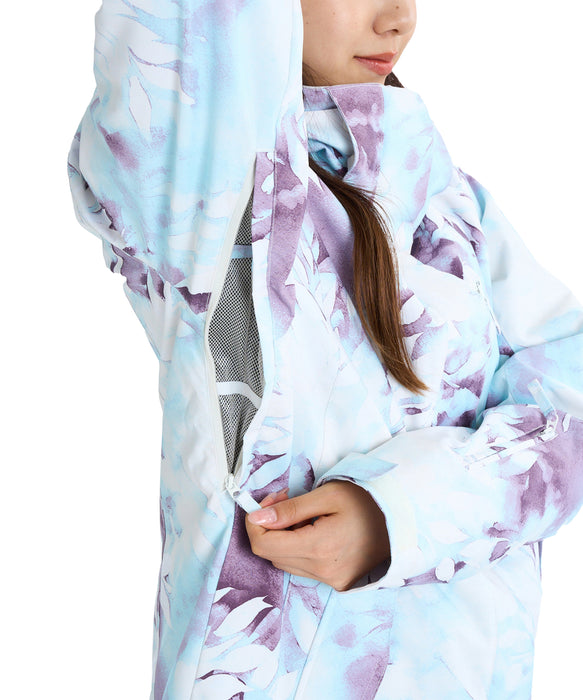 ROXY ウィメンズ ROXY JETTY NP JK スノージャケット パウダースカート・ハンドゲイター付き【25-26SNOWモデル】 BZM3 / XS