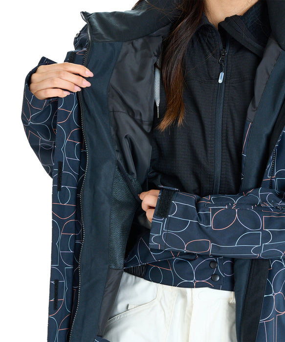 ROXY ウィメンズ ROXY JETTY NP JK スノージャケット パウダースカート・ハンドゲイター付き【25-26SNOWモデル】 KVJ3 / XS